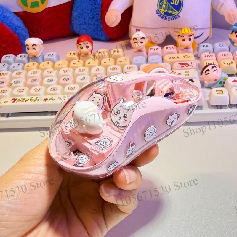 Mouse Nirkabel Transparan Warn - Kawaii Tech Accessories ulasan dan harga